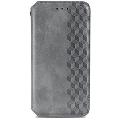 Кожаный чехол книжка GETMAN Cubic (PU) для Xiaomi Poco X3 NFC / Poco X3 Pro Серый
