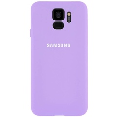 Чехол Silicone Cover Full Protective (AA) для Samsung Galaxy S9 Сиреневый / Lilac