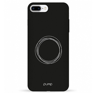 Чехол Pump Silicone Minimalistic для Apple iPhone 7 plus / 8 plus (5.5") Circles on Dark