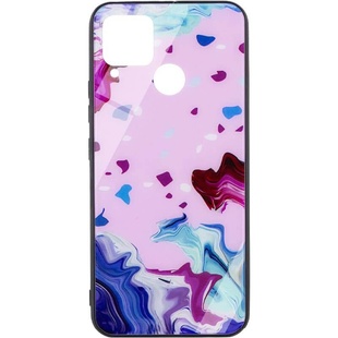 TPU+Glass чехол Diversity для Realme C15 / C12 Stains red