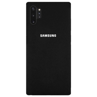 Чехол Silicone Cover Full Protective (AA) для Samsung Galaxy Note 10 Plus Черный / Black