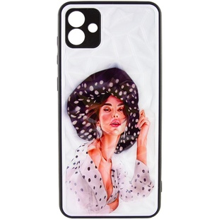 TPU+PC чехол Prisma Ladies для Samsung Galaxy A05 Girl in a hat