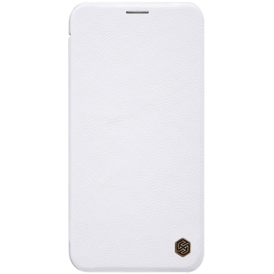 Кожаный чехол (книжка) Nillkin Qin Series для Apple iPhone 11 (6.1") Белый