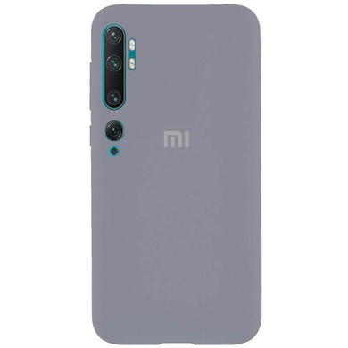 Чехол Silicone Cover Full Protective (AA) для Xiaomi Mi Note 10 / Note 10 Pro / Mi CC9 Pro Серый / Lavender