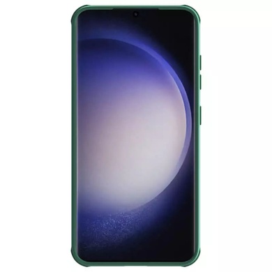 Карбоновая накладка Nillkin CamShield Pro Magnetic для Samsung Galaxy S24+ Deep Green