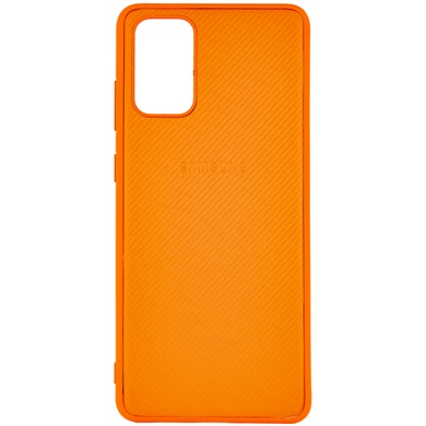 TPU чехол Fiber Logo для Samsung Galaxy S20+ Оранжевый