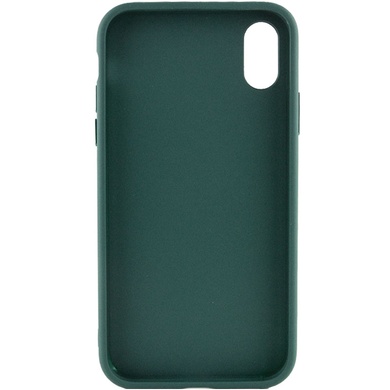 TPU чехол Bonbon Metal Style для Apple iPhone XS Max (6.5") Зеленый / Pine green