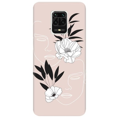 Силиконовый чехол Line Art для Xiaomi Redmi Note 9s / Note 9 Pro / Note 9 Pro Max, 2 Faces