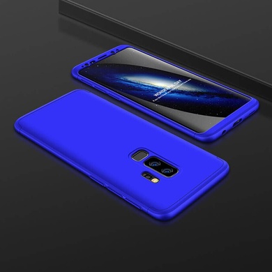 Пластиковая накладка GKK LikGus 360 градусов для Samsung Galaxy S9+, Синий