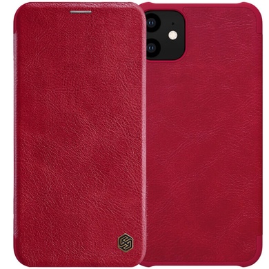 Кожаный чехол (книжка) Nillkin Qin Series для Apple iPhone 11 (6.1") Красный