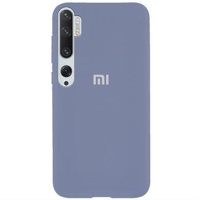 Чохол Silicone Cover Full Protective (AA) для Xiaomi Mi Note 10 / Note 10 Pro / Mi CC9 Pro, Сірий / Lavender