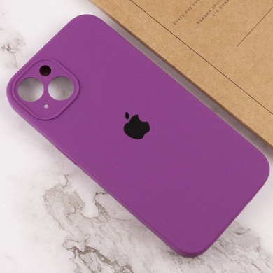 Чехол Silicone Case Full Camera Protective (AA) для Apple iPhone 14 Plus (6.7") Фиолетовый / Grape