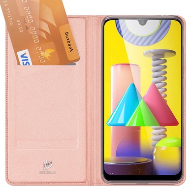 Чехол-книжка Dux Ducis с карманом для визиток для Samsung Galaxy Note 20 Rose Gold