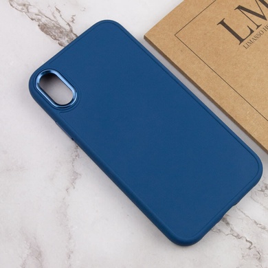 TPU чехол Bonbon Metal Style для Apple iPhone XS Max (6.5") Синий / Denim Blue