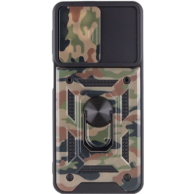 Ударопрочный чехол Camshield Serge Ring Camo для Samsung Galaxy M53 5G Коричневый / Army Brown