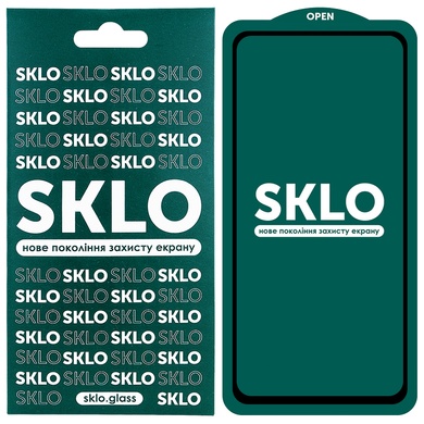 Защитное стекло SKLO 5D для Xiaomi Redmi Note 9s / Note 9 Pro / Note 9 Pro Max Черный