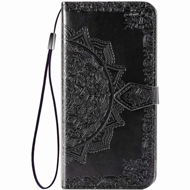 Кожаный чехол (книжка) Art Case с визитницей для Xiaomi Redmi Note 8 / Note 8 2021 Черный
