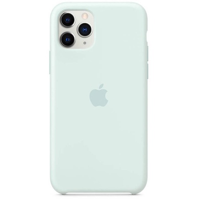 Чохол Silicone case (AAA) для Apple iPhone 11 Pro (5.8 "), Серо-голубой / Seafoam