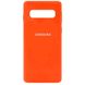 Чохол Silicone Cover Full Protective (AA) для Samsung Galaxy S10 +, Помаранчевий / Neon Orange