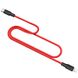 Дата кабель Hoco X21 Plus Silicone Type-C to Lightning (1m) Черный / Красный