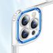 TPU+PC чехол ColorCam для Apple iPhone 12 Pro Max (6.7") Прозрачный / Синий