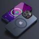 TPU+PC чехол Metal Buttons with MagSafe Colorful для Apple iPhone 12 Pro Max (6.7") Синий