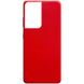 Силіконовий чохол Candy для Samsung Galaxy S21 Ultra, Червоний