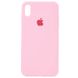 Чохол Silicone Case Full Protective (AA) для Apple iPhone X (5.8 ") / XS (5.8"), Рожевий / Light pink