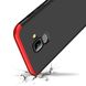 Пластиковая накладка GKK LikGus 360 градусов (opp) для Samsung A530 Galaxy A8 (2018), Черный / Красный
