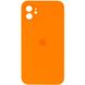 Чехол Silicone Case Square Full Camera Protective (AA) для Apple iPhone 11 (6.1") Оранжевый / Bright Orange