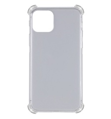 TPU чехол GETMAN Ease logo усиленные углы для Apple iPhone 12 Pro / 12 (6.1") Серый (прозрачный)