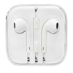 Навушники EarPhones з пультом дистанційного керування та мікрофоном 3.5mm, Белый