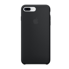 Чехол Silicone Case (AA) для Apple iPhone 7 plus / 8 plus (5.5") Черный / Black