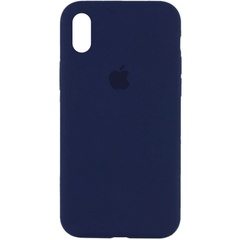 Чехол Silicone Case Full Protective (AA) для Apple iPhone XS Max (6.5") Синий / Deep navy
