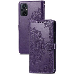 Кожаный чехол (книжка) Art Case с визитницей для Xiaomi Poco M5 Фиолетовый
