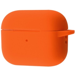 Силиконовый футляр New с карабином для наушников Airpods Pro 2 Оранжевый / Orange