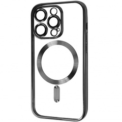 TPU чехол Fibra Chrome with MagSafe для Apple iPhone 12 Pro Max (6.7") Black