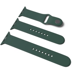 Силиконовый ремешок для Apple Watch Sport Band 42 / 44 / 45 / 49 (S/M & M/L) 3pcs Зеленый / Pine green