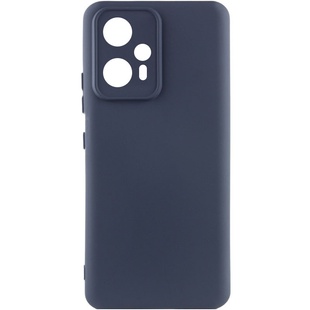 Чехол Silicone Cover Lakshmi Full Camera (A) для Xiaomi Redmi Note 12T Pro Синий / Midnight Blue