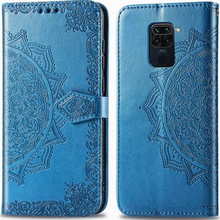 Шкіряний чохол (книжка) Art Case з візитницею для Xiaomi Redmi Note 9 / Redmi 10X, Синий