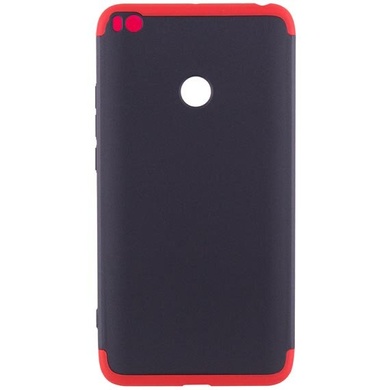 Пластиковая накладка GKK LikGus 360 градусов для Xiaomi Mi Max 2, Черный / Красный