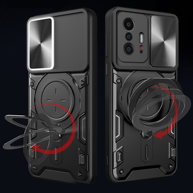 Ударопрочный чехол Bracket case with Magnetic для Xiaomi 11T / 11T Pro Black