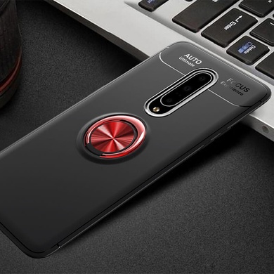 TPU чехол Deen ColorRing под магнитный держатель (opp) для OnePlus 7 Pro Красный / Красный