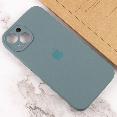 Чехол Silicone Case Full Camera Protective (AA) для Apple iPhone 13 (6.1") Зеленый / Pine green