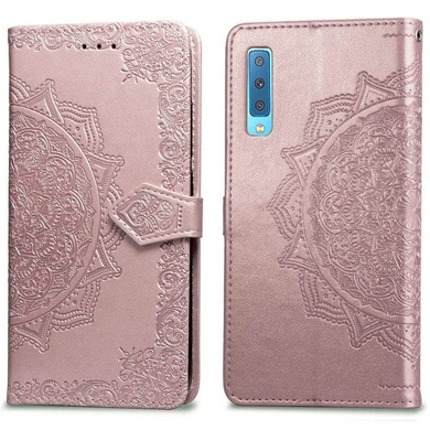 Шкіряний чохол (книжка) Art Case з візитницею для Samsung A750 Galaxy A7 (2018), Розовый