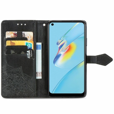 Кожаный чехол (книжка) Art Case с визитницей для Oppo A54 4G Черный