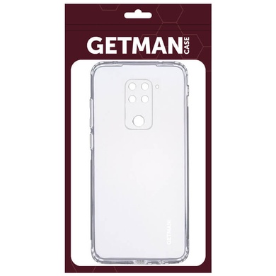 TPU чехол GETMAN Clear 1,0 mm для Xiaomi Redmi Note 9 / Redmi 10X Бесцветный (прозрачный)