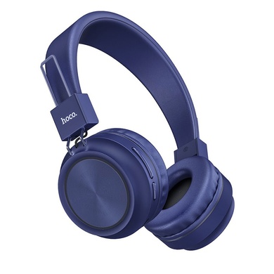 Накладні бездротові навушники Hoco W25, Синий