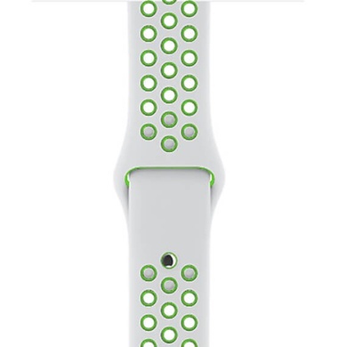 Ремешок Sport Design для Apple watch 38mm / 40mm, Серый / Лайм