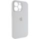 Чехол Silicone Case Full Camera Protective (AA) для Apple iPhone 15 Pro Max (6.7") Белый / White